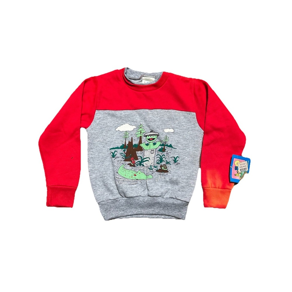 NWT Vintage 1988 Oscar The Grouch In The Swap Sweatshirt Crewneck Size‎ L (6)